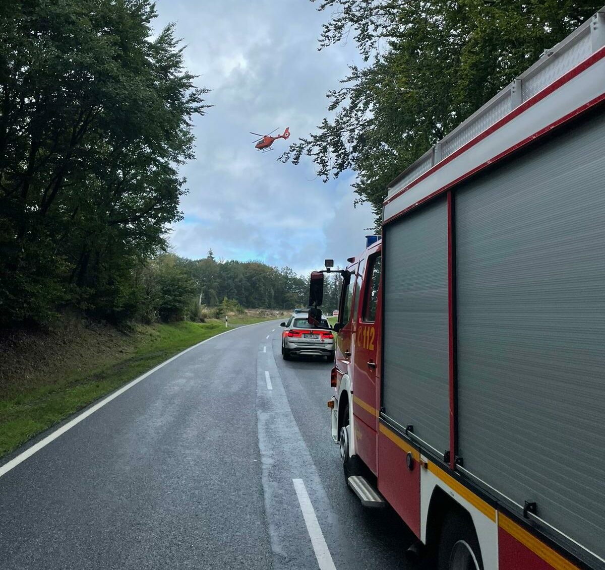 Verkehrsunfall, L 254, Rothe Kreuz, Feuerwehr Vettelschoß, Feuerwehr St. Katharinen