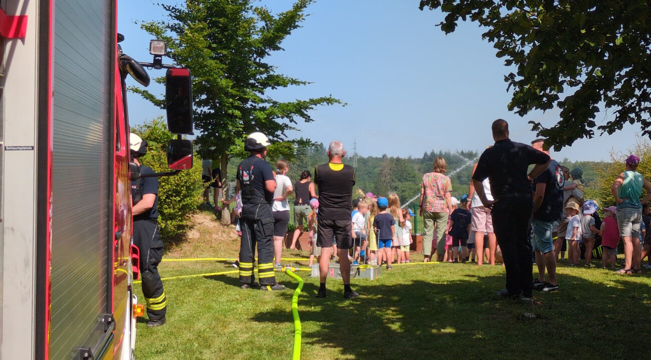 Brandschutzerziehung Feuerwehr Vettelschoß im Kindergarten Vettelschoß und Kalenborn