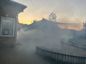 Einsatzübung im Kindergarten Kalenborn, Feuerwehr Vettelschoß