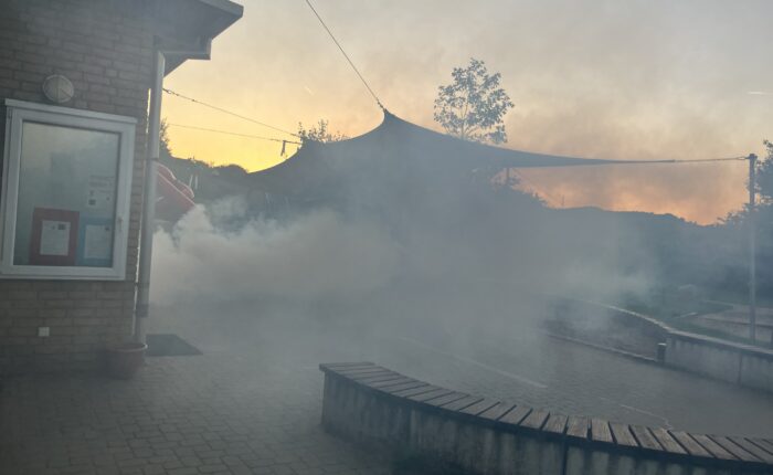 Einsatzübung im Kindergarten Kalenborn, Feuerwehr Vettelschoß