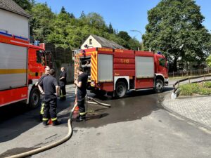Waldbrandübung Landkreis Neuwied, 08.06.2024, Feuerwehr, Feuerwehr Vettelschoß, Waldbrand, Waldbrandübung
