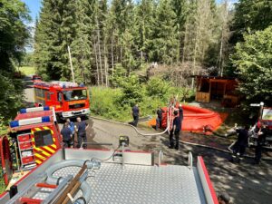 Waldbrandübung Landkreis Neuwied, 08.06.2024, Feuerwehr, Feuerwehr Vettelschoß, Waldbrand, Waldbrandübung