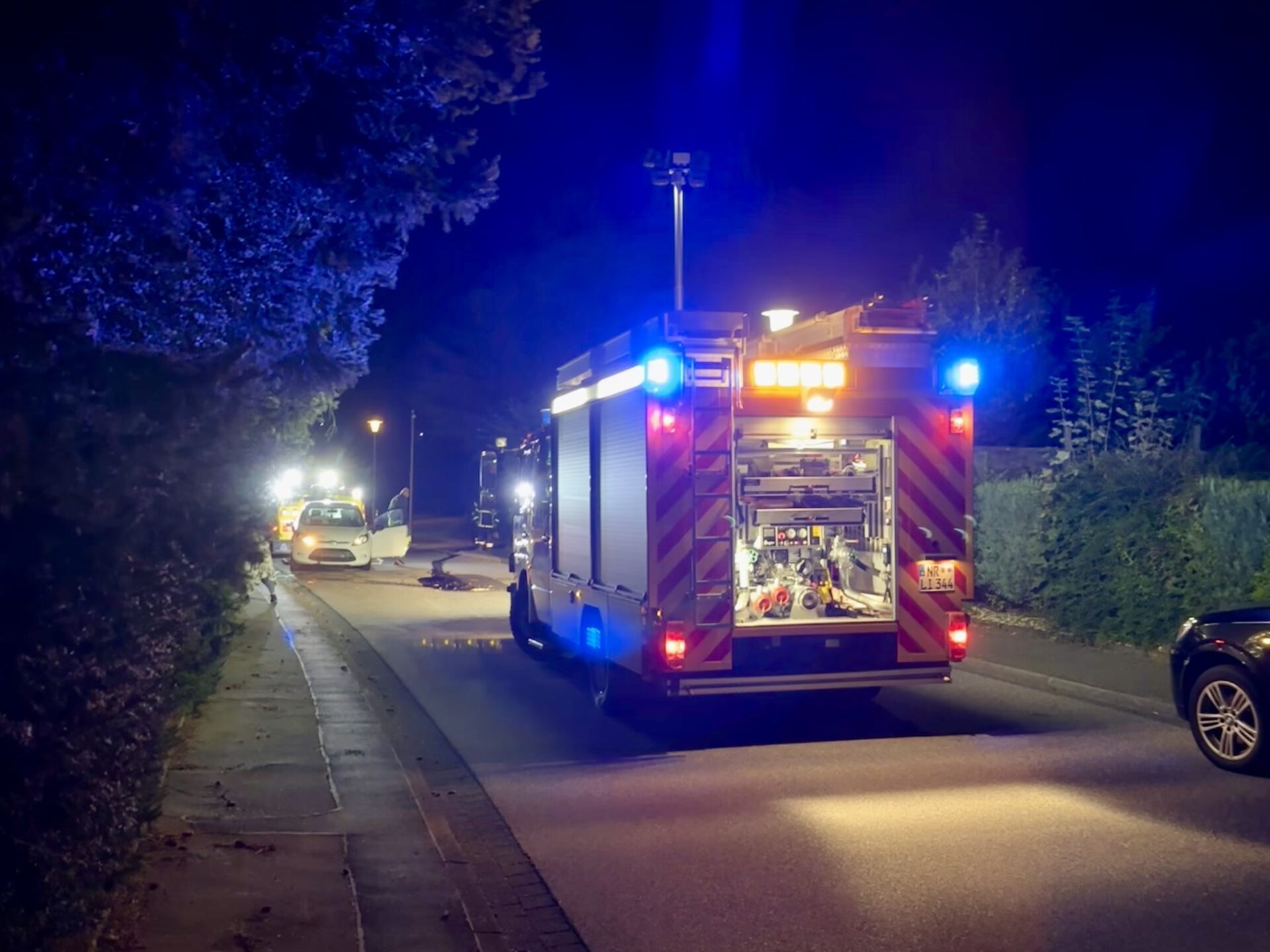 Ölspur, Willscheid, 16.09.2024, Vettelschoß, Einsatz in Vettelschoß, Feuerwehr Vettelschoß, Feuerwehreinsatz in Vettelschoß, News, Nachrichten, Einsatz, VG Linz am Rhein, Linz, Linz am Rhein, Feuerwehr VG Linz, Ölspur nach Wildunfall, Unfall, Verkehrsunfall