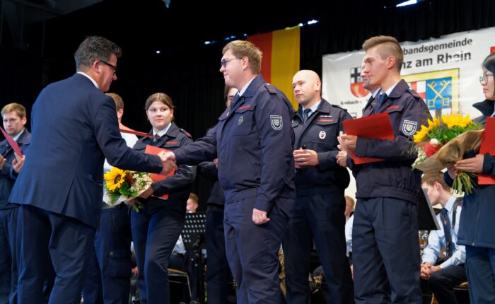 Feuerwehrtag VG Linz am Rhein 2024, Feuerwehr Vettelschoß, Beförderungen, Feuerwehr, VG Linz am Rhein, Vettelschoß