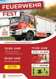 Feuerwehr Waldbreitbach, Feuerwehrfest, Waldbreitbach, 17. Juni 2023